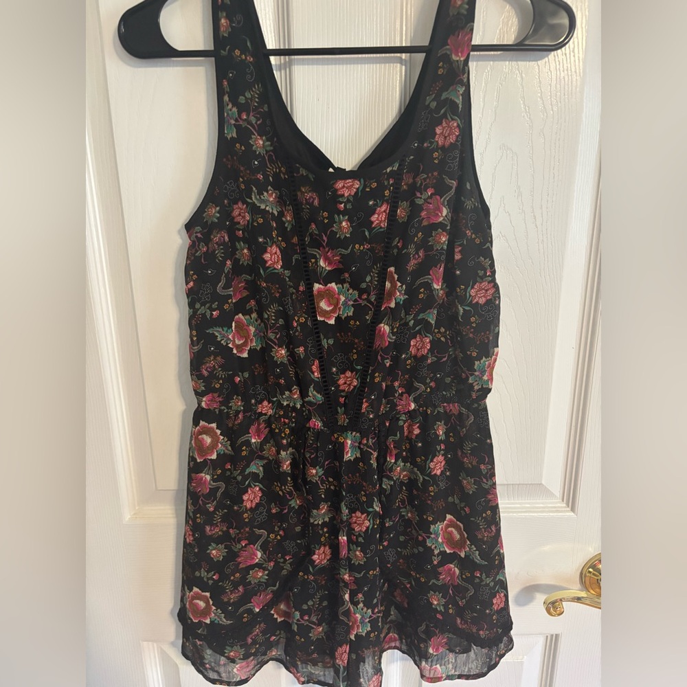 Band of Gypsies Black Floral Dress